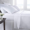 The Fabric Co. Premium 200TC plain white Cotton Bedsheets and Pillow Covers